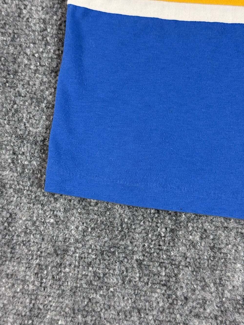 Vintage Nike Single Stitch Short Sleeve Baby Tee Striped Blue Ringer Size M - Picture 7 of 7